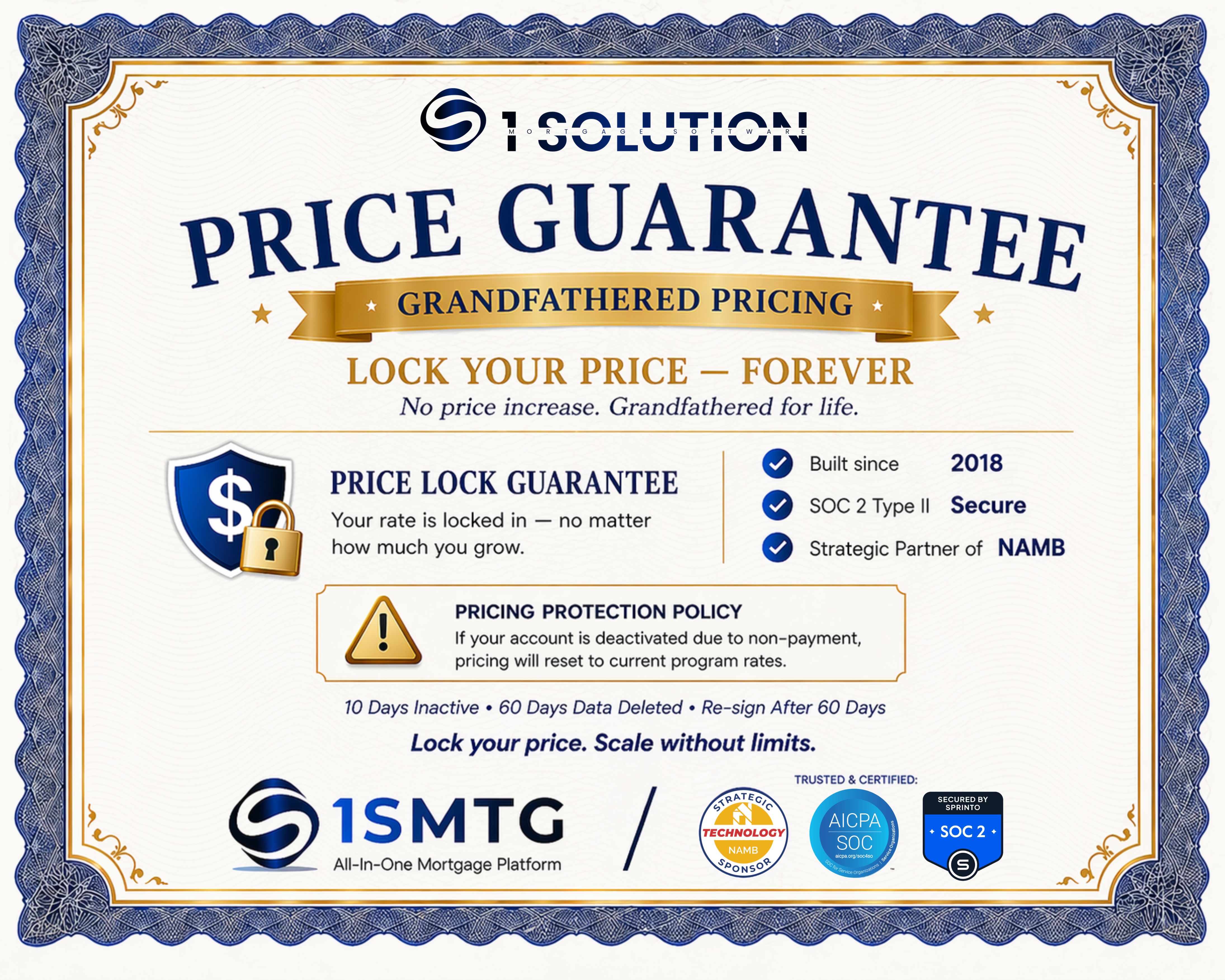 Guaranteed  Pricing