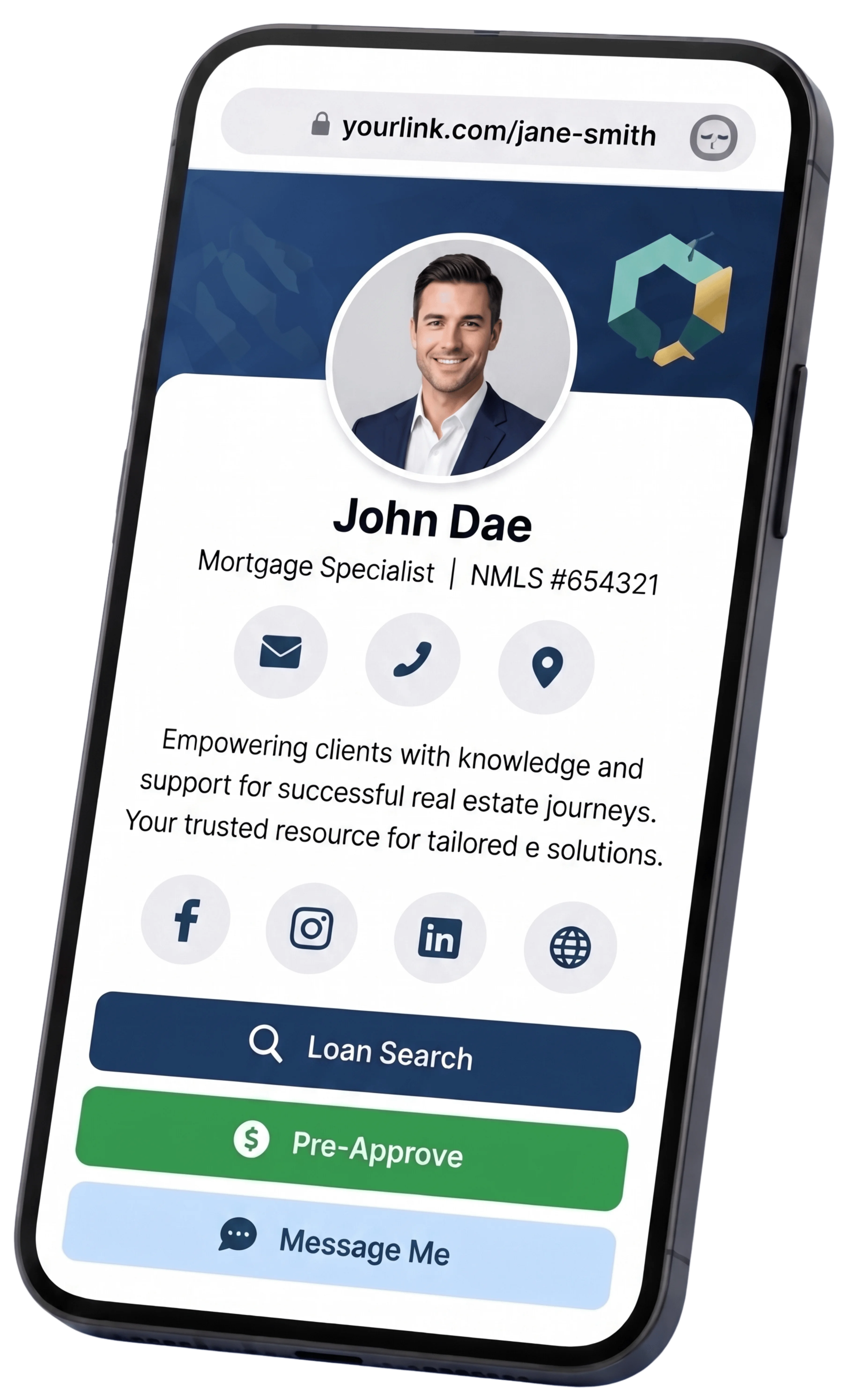 Frontline smart E-Card displayed on a phone